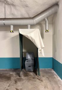 Aménagement de parking en abri-antiatomique bunker NRBCE